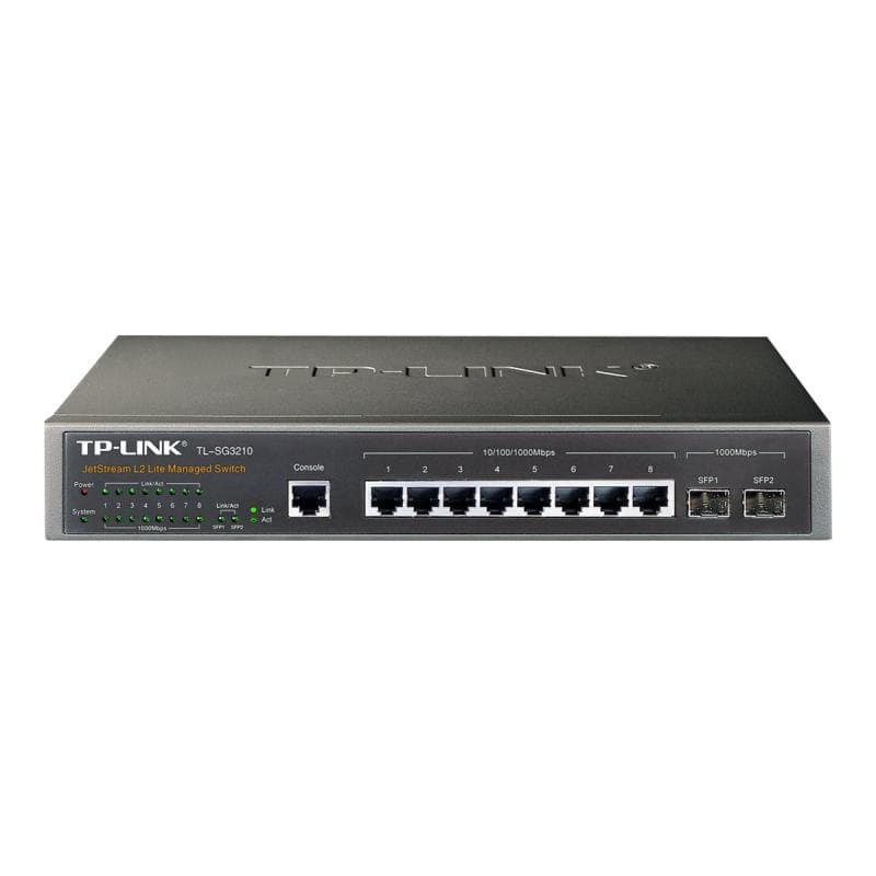 TP-LINK JetStream? 8-Port Gigabit L2+ Managed Switch with 2 SFP Slots