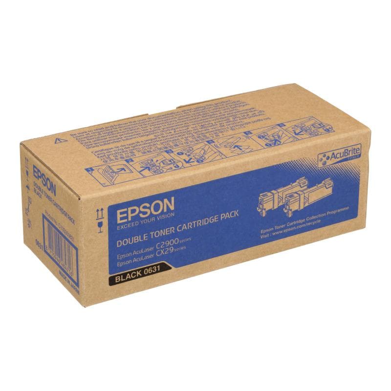 EPSON Economy Pack 2er Pack Schwarz Tonerpatrone