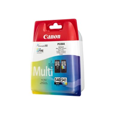 CANON PG 540 / CL 541 Multipack 2er Pack Schwarz, Farbe (Cyan, Magenta, Gelb) Tintenpatrone