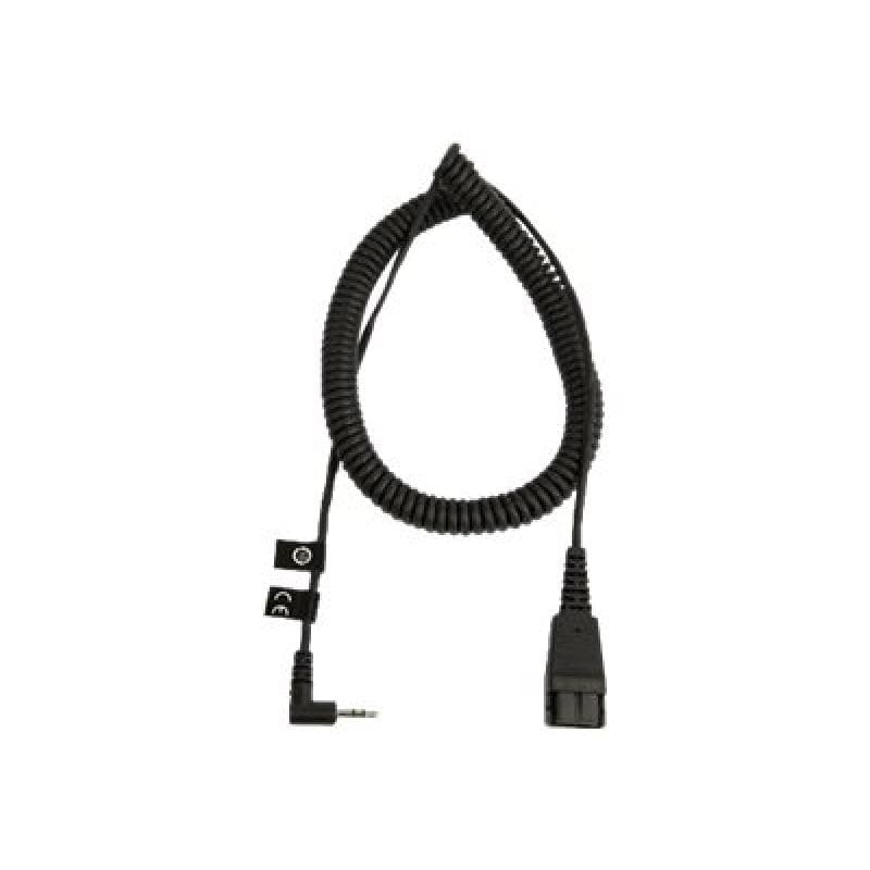 JABRA Anschlusskabel QD auf 2,5mm Klinke, gewinkelt, spiral