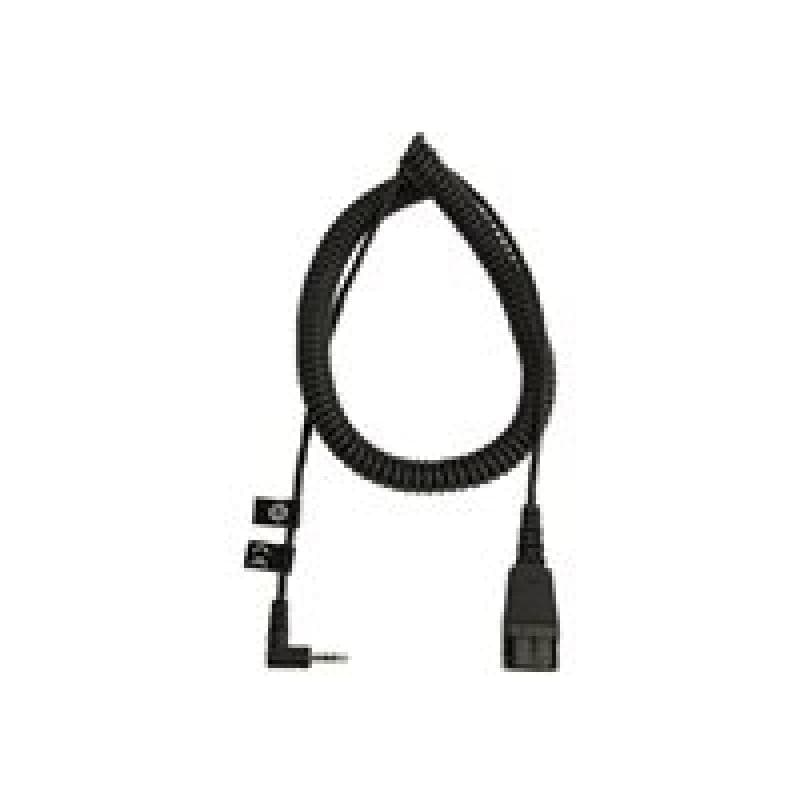 JABRA Anschlusskabel QD auf 2,5mm Klinke, gewinkelt, spiral