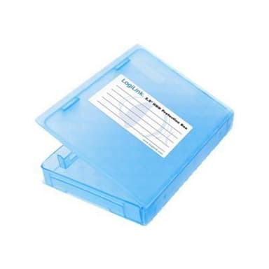 Logilink HD-Schutzbox für 1x 6.3cm (2,5″) blau wasseresistent