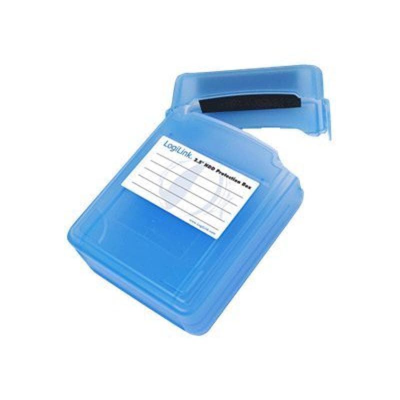 Logilink HD-Schutzbox für 2x 6.3cm (2,5″) blau wasseresistent
