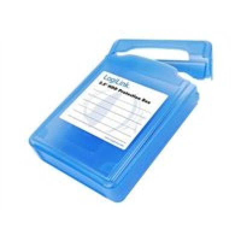 Logilink HD-Schutzbox für 1x 8.9cm (3,5″) blau wasseresistent