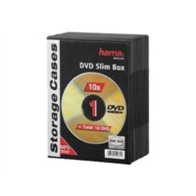 HAMA 1x10 Hama DVD-Leerhülle Slim 50% Platzersparnis 51181
