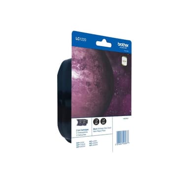 BROTHER LC1220BK Twin Pack 2er Pack Schwarz Tintenpatrone