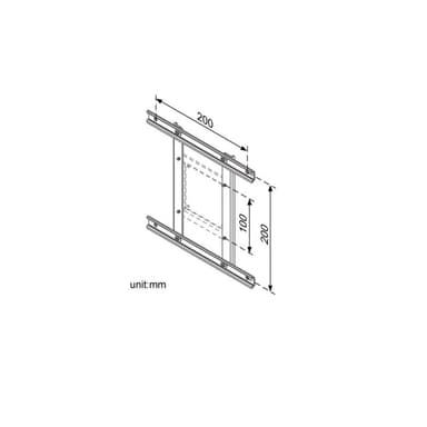 ROLINE VESA-Adapter 100x100 auf 200x200