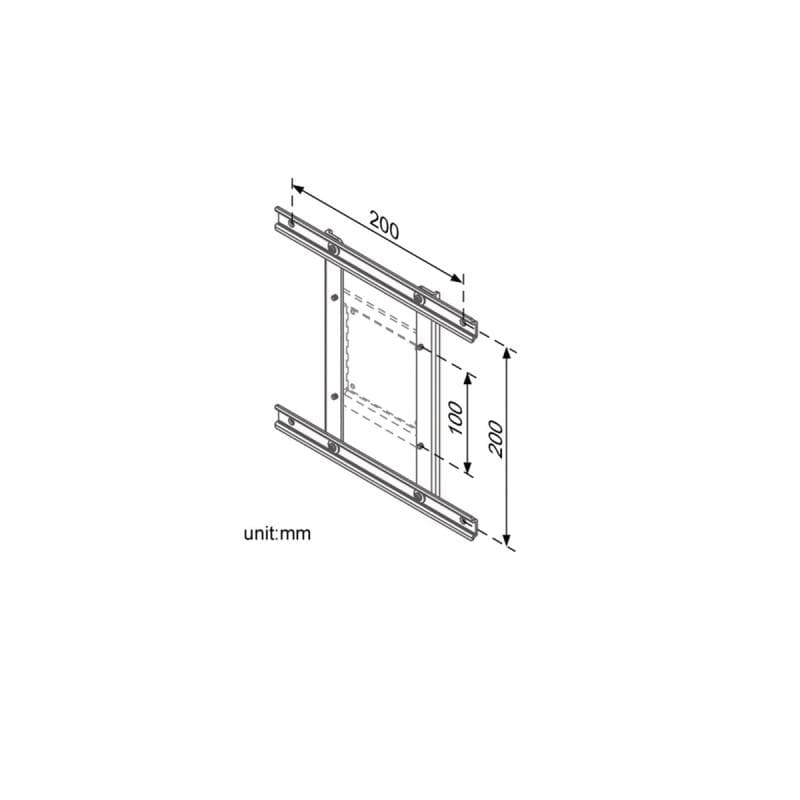 ROLINE VESA-Adapter 100x100 auf 200x200