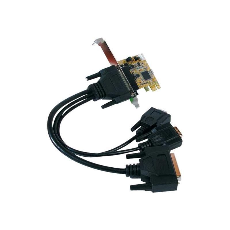 EXSYS EX-44343 PCIe 2x seriell/1x parall mit LowProfile Bügel und Octopus Kabel