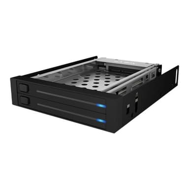 ICY BOX IB-2226StS 2x SATA Wechselrahmen fuer 2x 6,3cm 2.5Zoll HDDs SSDs in 3.5Zoll Schacht Hot-Easy