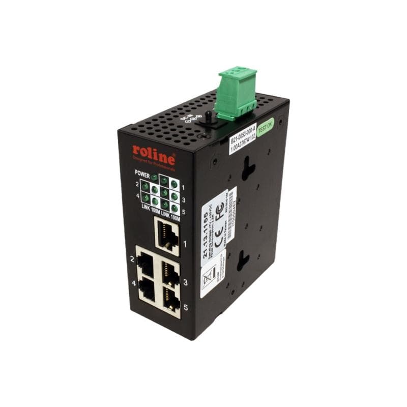 ROLINE Industr. Fast Ethernet Switch, 5