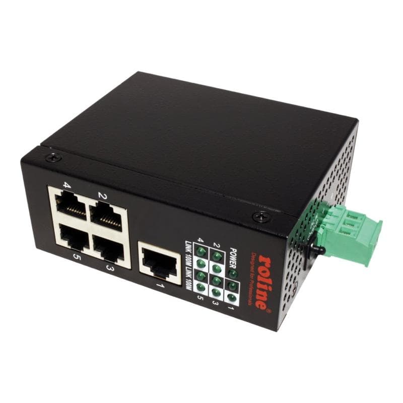 ROLINE Industr. Fast Ethernet Switch, 5