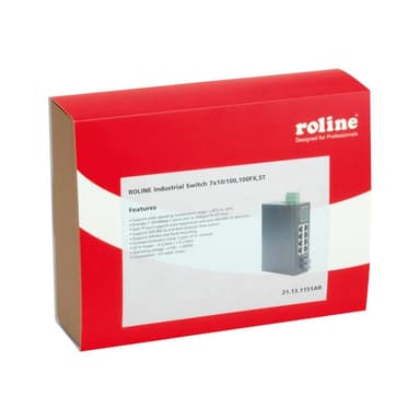 ROLINE Industr Switch 7x10/100 100FX ST