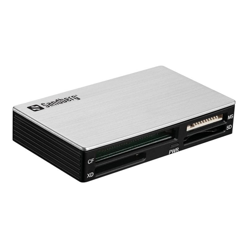 SANDBERG USB 3.0 Multi Card Reader SD XD MS CF MMC T-Flash Micro SD M2 50 cm USB 3.0 Kabel im Liefer