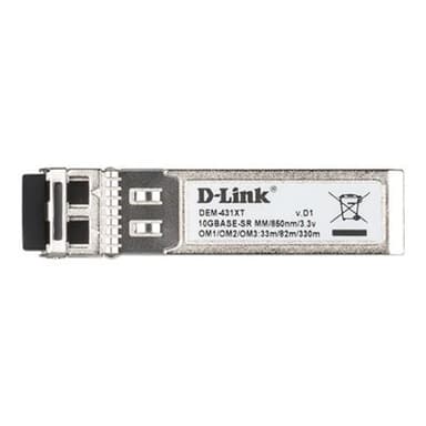 D-LINK 10GE SFP+ SR Transceiver, 10 Gigabit Multimode Fiber (LC-Duplex), ohne DDM, 80 Meter