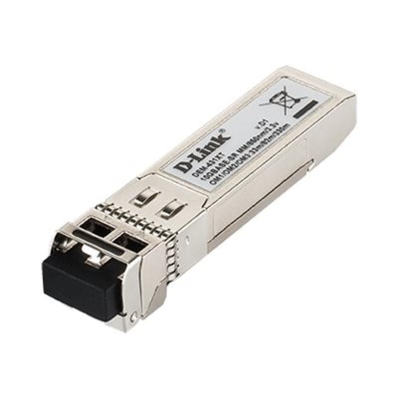 D-LINK 10GE SFP+ SR Transceiver, 10 Gigabit Multimode Fiber (LC-Duplex), ohne DDM, 80 Meter