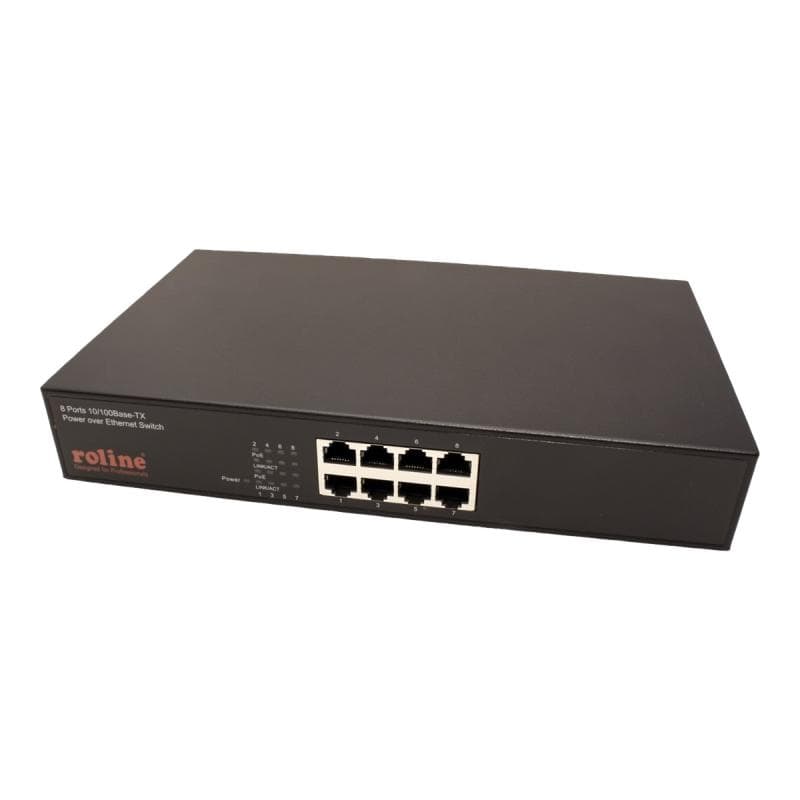 ROLINE PoE Fast Ethernet Switch,8f, 130W