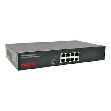 ROLINE PoE Fast Ethernet Switch,8f, 130W