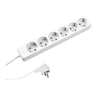 BACHMANN 6-f. Steckdosenleiste 1,4 m, weiss