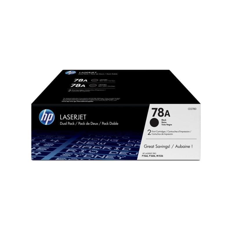 HP 78A 2er Pack Schwarz LaserJet Tonerpatrone (CE278AD)