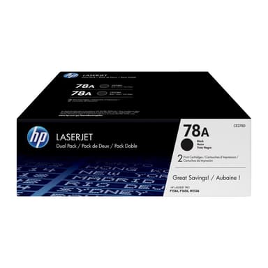 HP 78A 2er Pack Schwarz LaserJet Tonerpatrone (CE278AD)