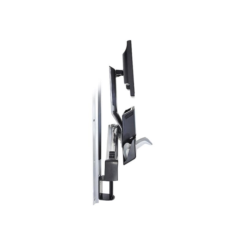 ERGOTRON StyleView Sit-Stand Combo System with Small Black CPU Holder up to 24inch Screen
