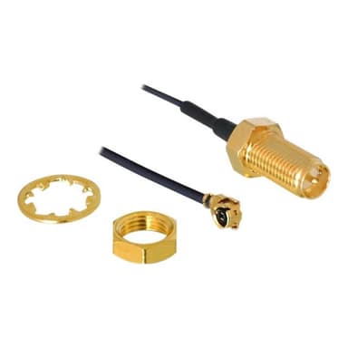 DELOCK WLANz Anschl. RP-SMA Jack z. Einb. 350mm
