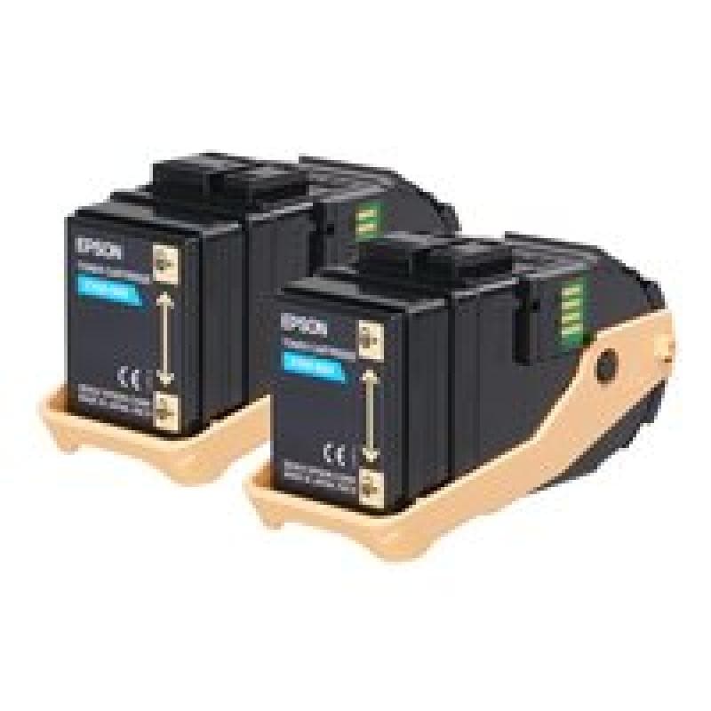EPSON Double Pack 2er Pack Cyan Tonerpatrone