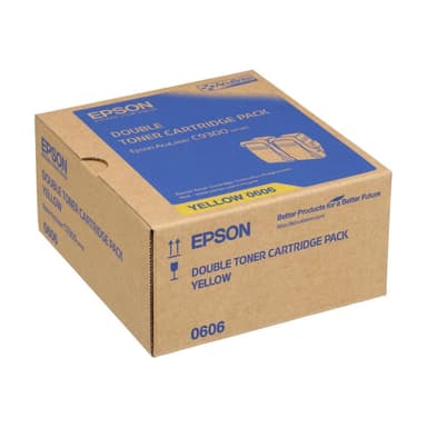 EPSON Double Pack 2er Pack Gelb Tonerpatrone