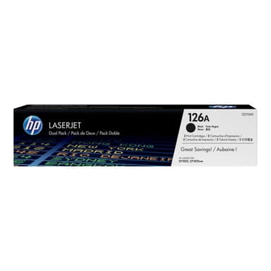 HP 126A 2er Pack Schwarz LaserJet Tonerpatrone (CE310AD)