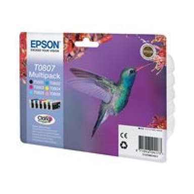 EPSON T0807 Multipack Schwarz, Gelb, Cyan, Magenta, hell Magenta, hell Cyan Tintenpatrone