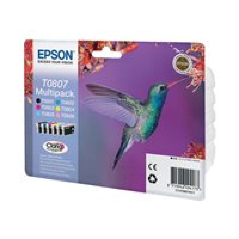 EPSON T0807 Multipack Schwarz, Gelb, Cyan, Magenta, hell Magenta, hell Cyan Tintenpatrone