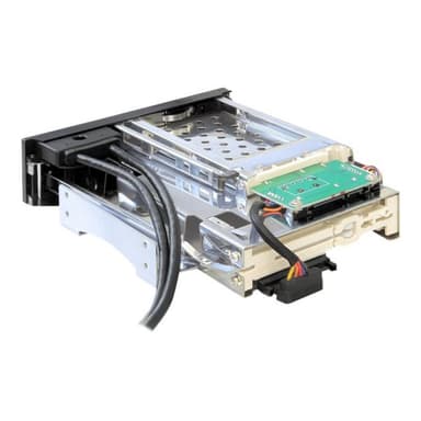 DeLOCK 5.25″ Wechselrahmen für 1 x 2.5″ + 1 x 3.5″ SATA HDD + 2 x USB 3.0 Ports