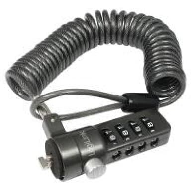 Notebookschloss Logilink 4er Zahlenkombination schwarz