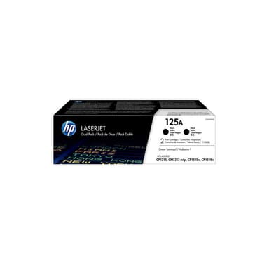 HP 125A 2er Pack Schwarz LaserJet Tonerpatrone (CB540AD)