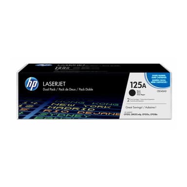 HP 125A 2er Pack Schwarz LaserJet Tonerpatrone (CB540AD)