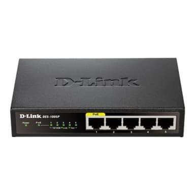 DLINK 5-Port Desktop Fast Ethernet PoE+ Switch