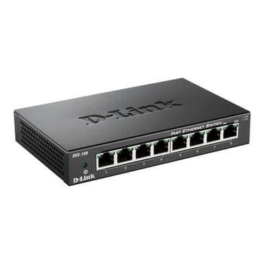 D-Link Fast Ethernet Switch DES-108, 8 Port, Desktop