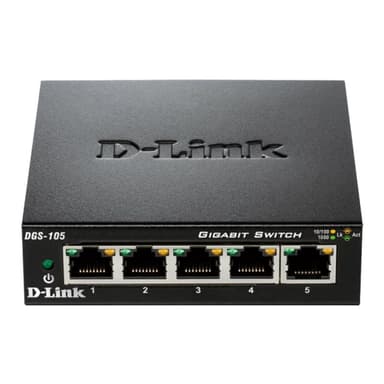 D-Link Gigabit Switch DGS-105, 5 Port, Desktop