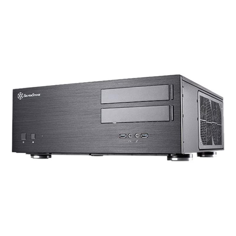 HTPC SilverStone Grandia GD08B ohne Netzteil schwarz
