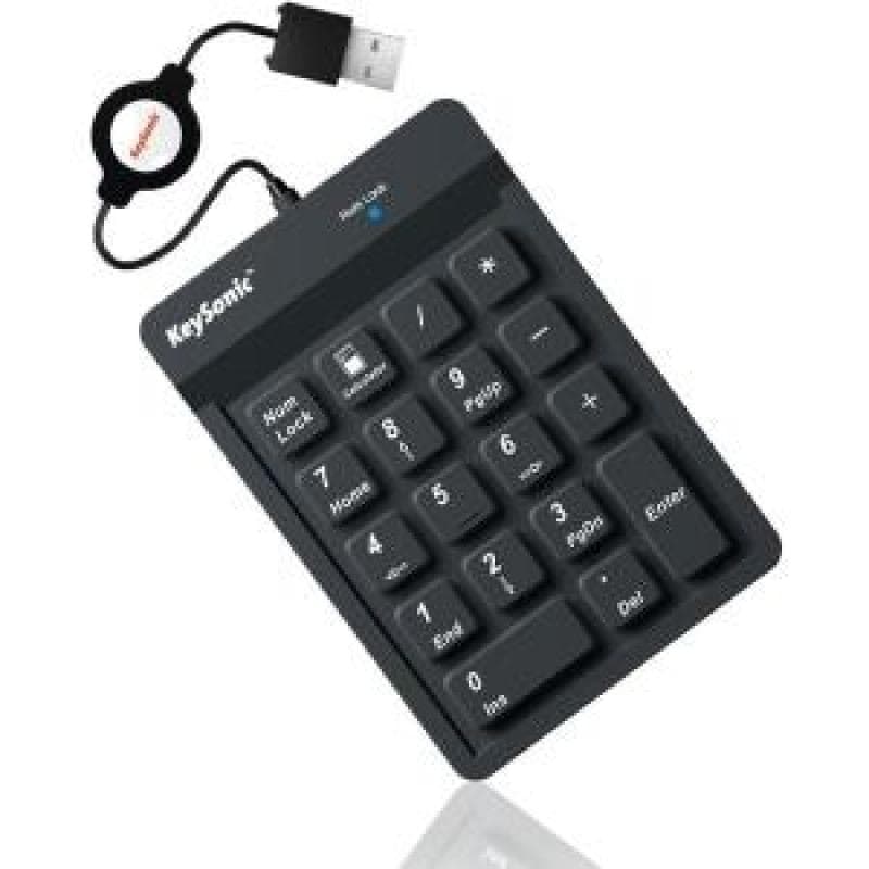 KeySonic ACK 118 BK Nummerisches Keypad USB