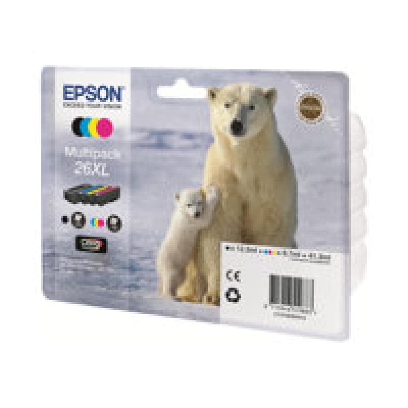 EPSON 26XL Multipack 4er Pack XL Schwarz, Gelb, Cyan, Magenta Tintenpatrone