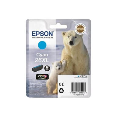 EPSON 26XL XL Cyan Tintenpatrone