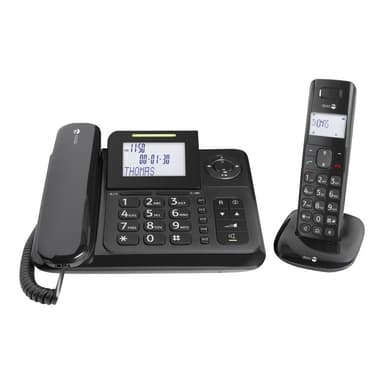 doro Comfort 4005 Combo schwarz schnurg.Tel/Grosst./DECT/AB