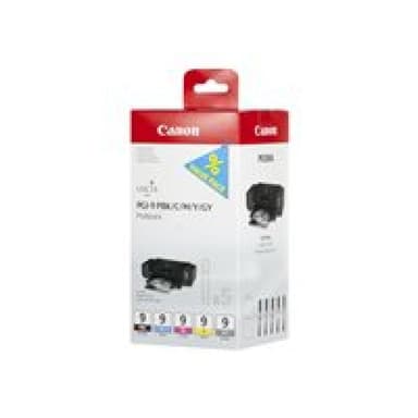 CANON PGI 9 PBK/C/M/Y/GY Multi Pack 5er Pack Grau, Gelb, Cyan, Magenta, Photo schwarz Tintenbehälter