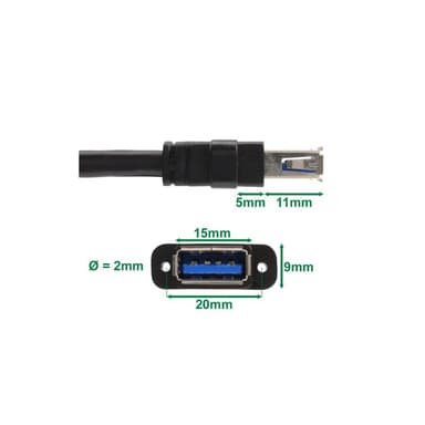 INLINE Mini-PCIe Karte, 2x USB 3.0