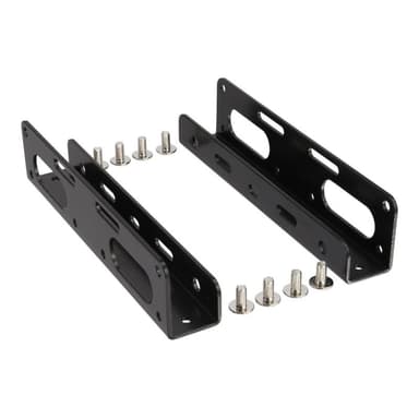 INLINE HDD/SSD Einbauschienen, 6,35cm (2,5″) zu 8,89cm (3,5″), nur Rahmen und Schrauben, schwarz