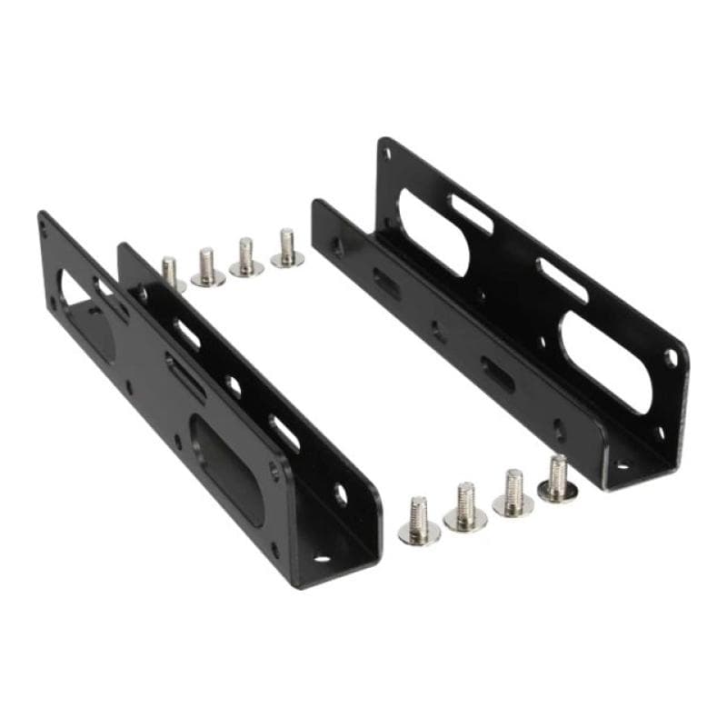 INLINE HDD/SSD Einbauschienen, 6,35cm (2,5″) zu 8,89cm (3,5″), nur Rahmen und Schrauben, schwarz