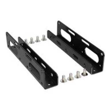 INLINE HDD/SSD Einbauschienen, 6,35cm (2,5″) zu 8,89cm (3,5″), nur Rahmen und Schrauben, schwarz