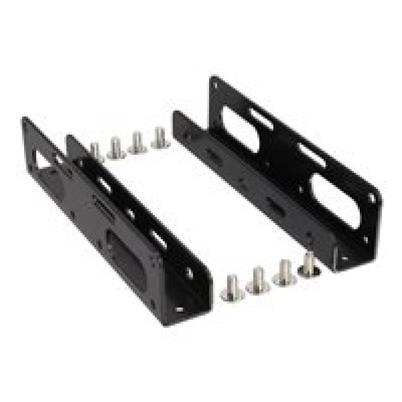 INLINE HDD/SSD Einbauschienen, 6,35cm (2,5″) zu 8,89cm (3,5″), nur Rahmen und Schrauben, schwarz